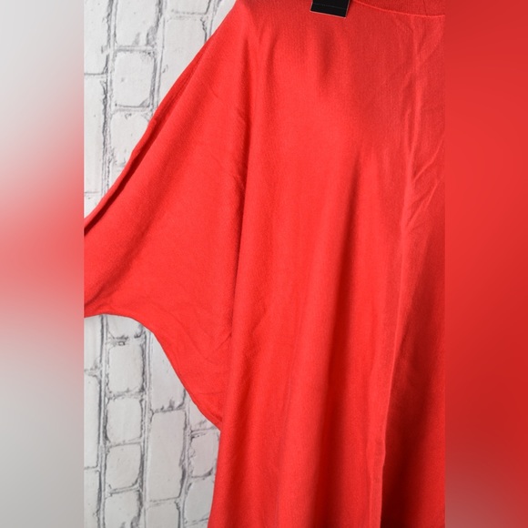 WOMENS PLUS size 2X SOLID RED KNIT SWEATER TOP runs OVERSIZED TURTLENECK ALFANI - Picture 3 of 5